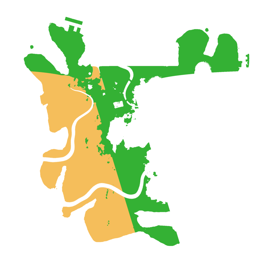 Biome Rust Map: Procedural Map, Size: 3000, Seed: 1242134