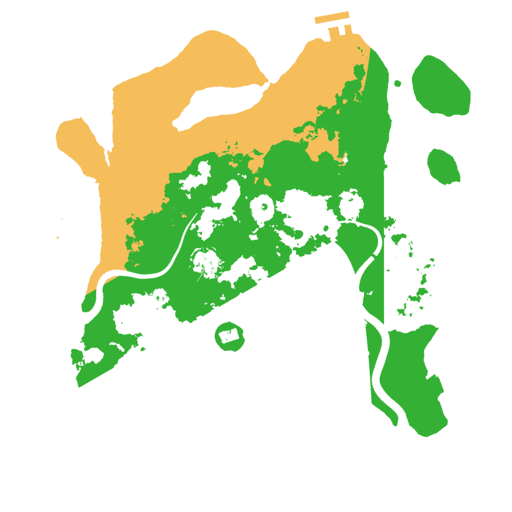 Biome Rust Map: Procedural Map, Size: 3000, Seed: 12954689