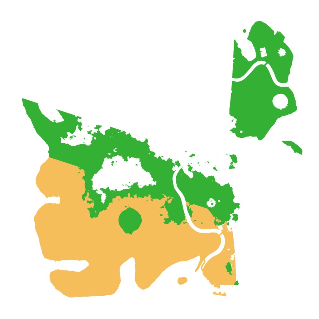 Biome Rust Map: Procedural Map, Size: 3700, Seed: 690423479