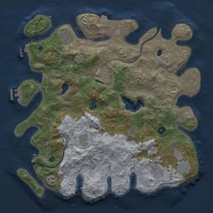 Thumbnail Rust Map: Procedural Map, Size: 4000, Seed: 1586, 16 Monuments