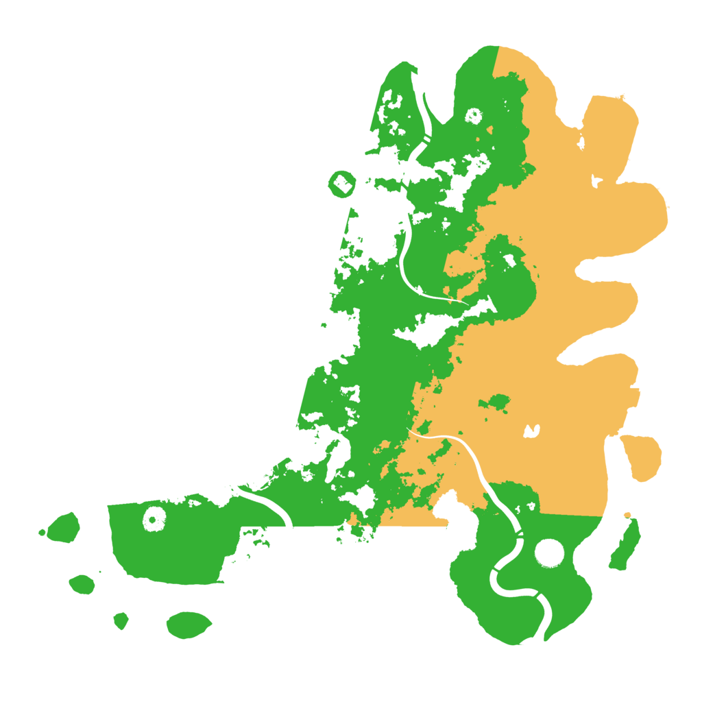 Biome Rust Map: Procedural Map, Size: 4300, Seed: 10470