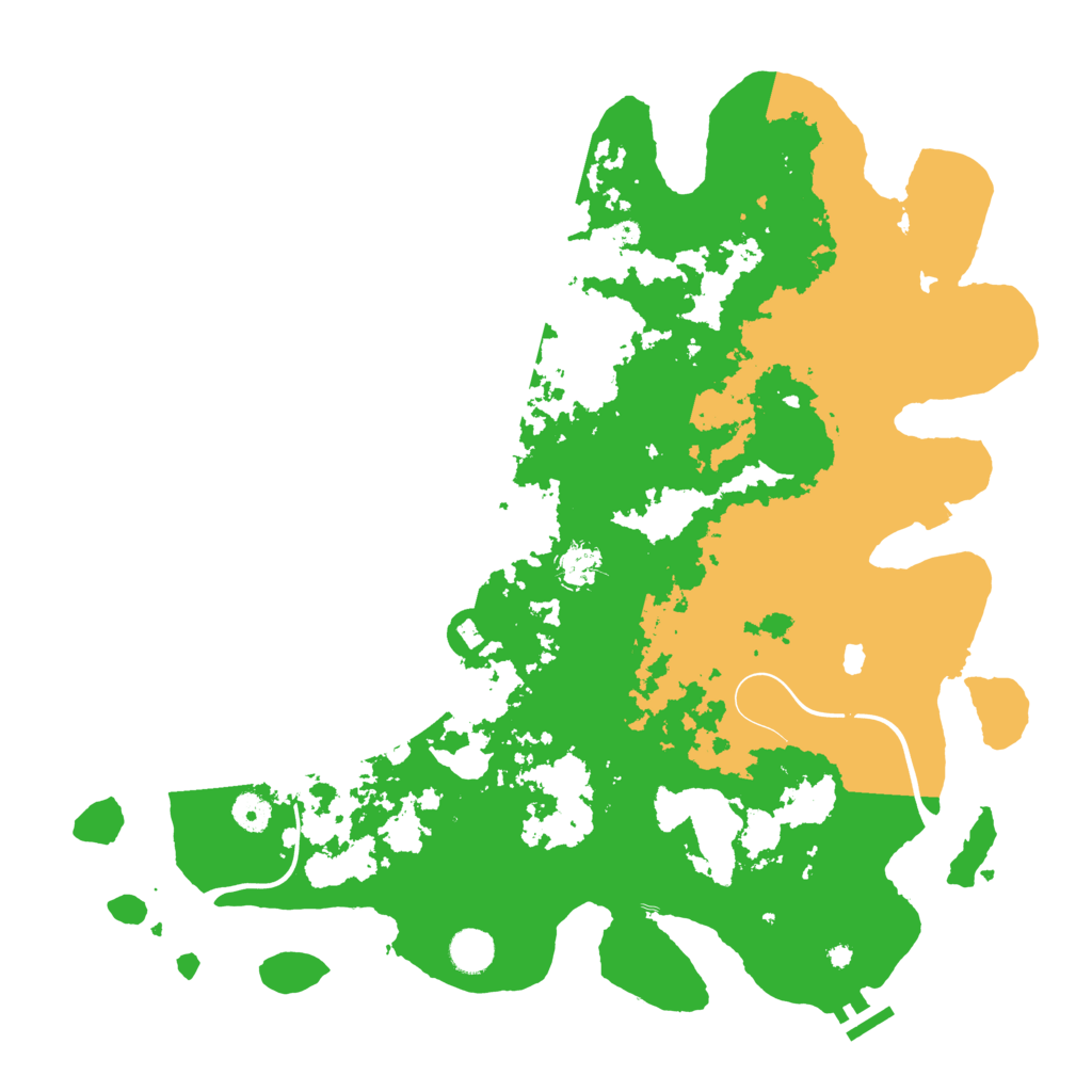 Biome Rust Map: Procedural Map, Size: 4300, Seed: 10470