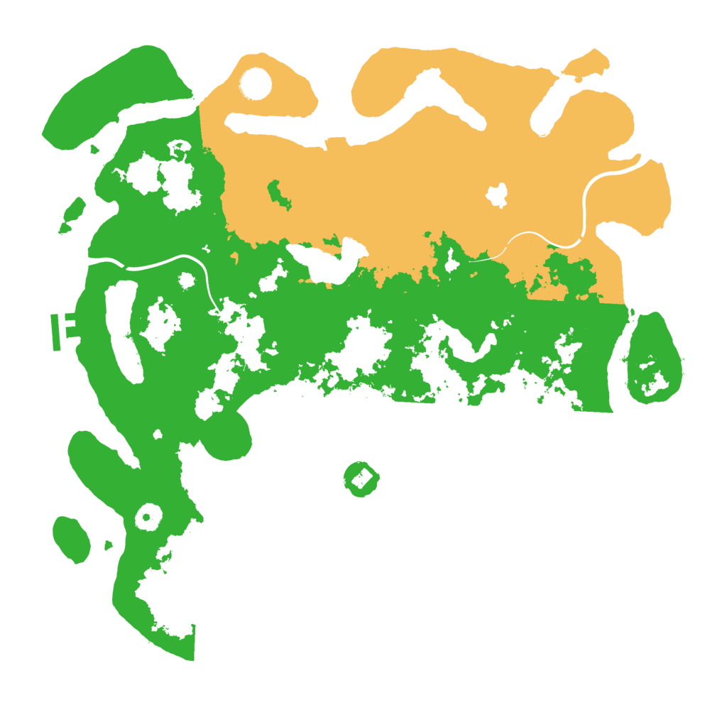 Biome Rust Map: Procedural Map, Size: 4000, Seed: 624495576