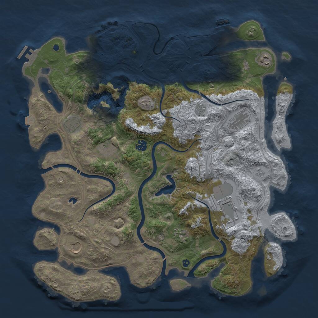 Rust Map: Procedural Map, Size: 4250, Seed: 20240601, 15 Monuments