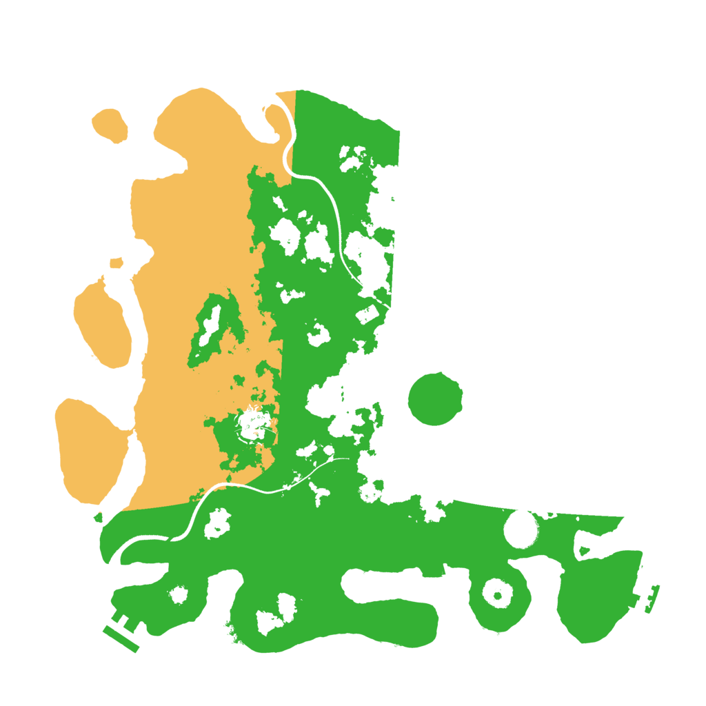 Biome Rust Map: Procedural Map, Size: 3600, Seed: 421434846