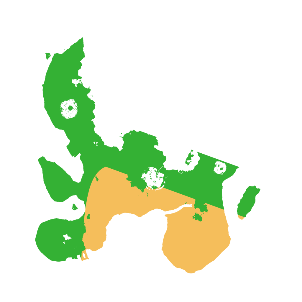 Biome Rust Map: Procedural Map, Size: 2500, Seed: 1258705427