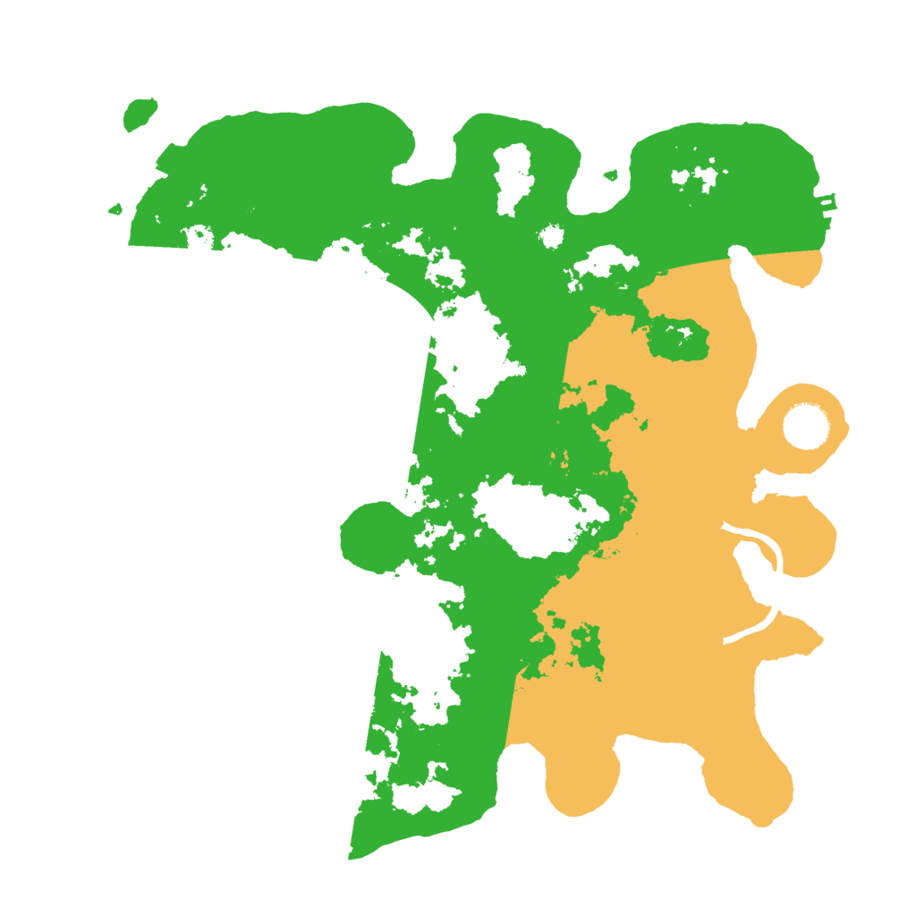 Biome Rust Map: Procedural Map, Size: 3500, Seed: 151437968