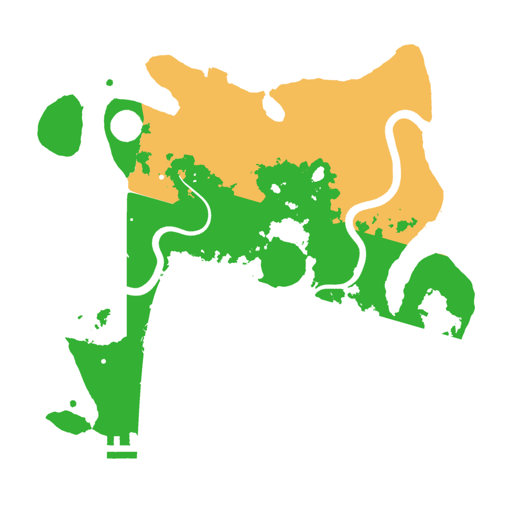 Biome Rust Map: Procedural Map, Size: 3000, Seed: 19958