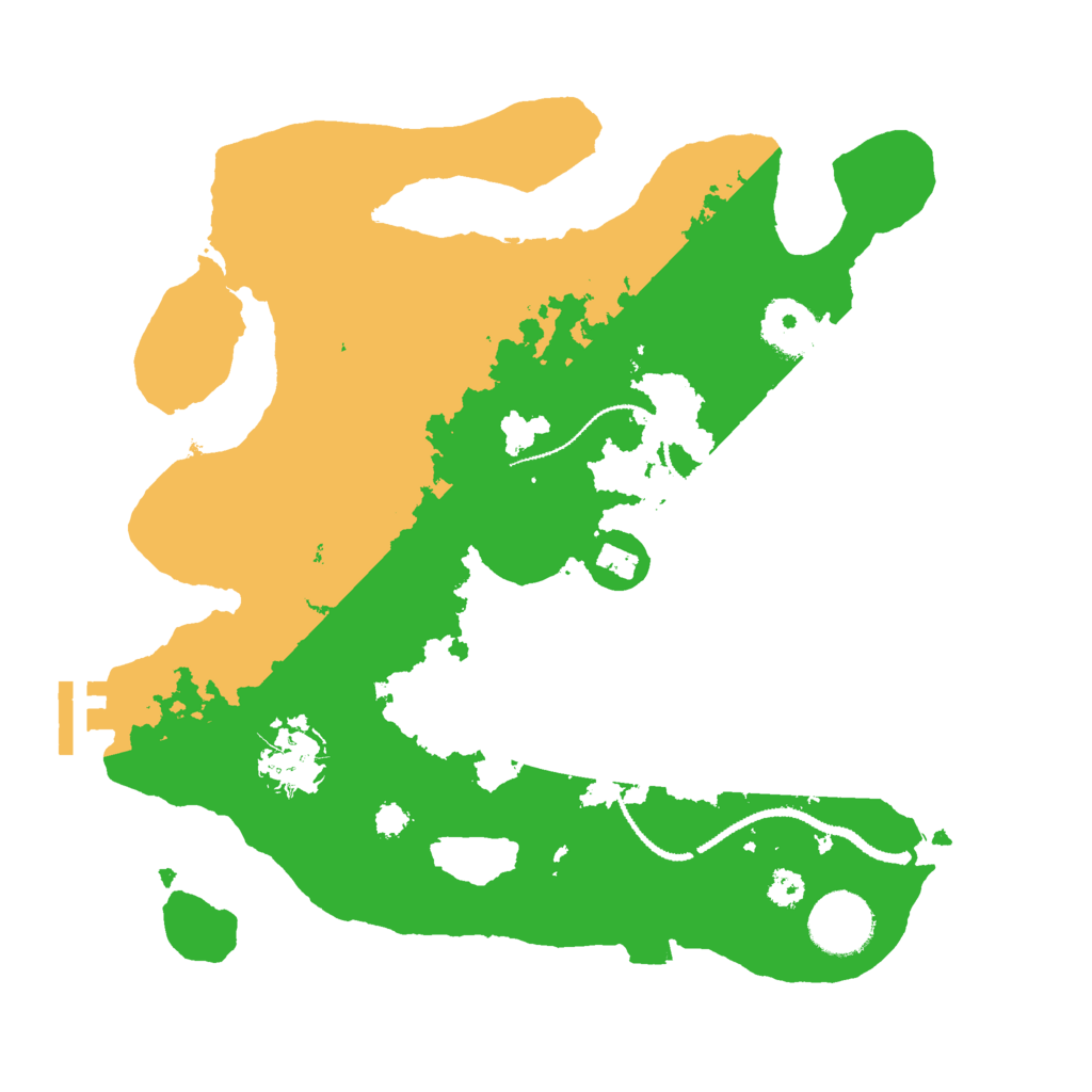 Biome Rust Map: Procedural Map, Size: 3000, Seed: 3421