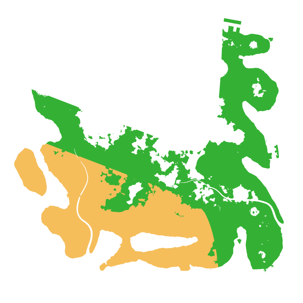 Biome Rust Map: Procedural Map, Size: 3500, Seed: 991781712