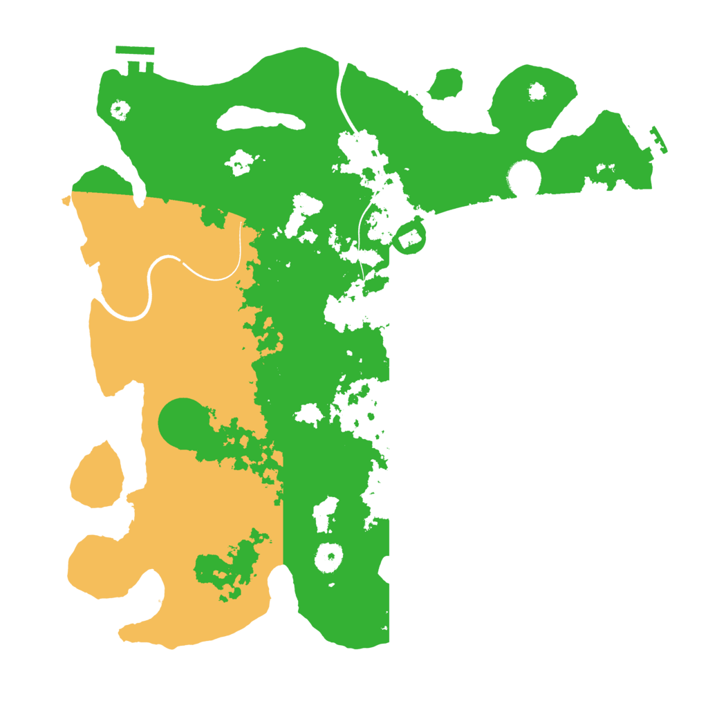 Biome Rust Map: Procedural Map, Size: 3700, Seed: 1268118988