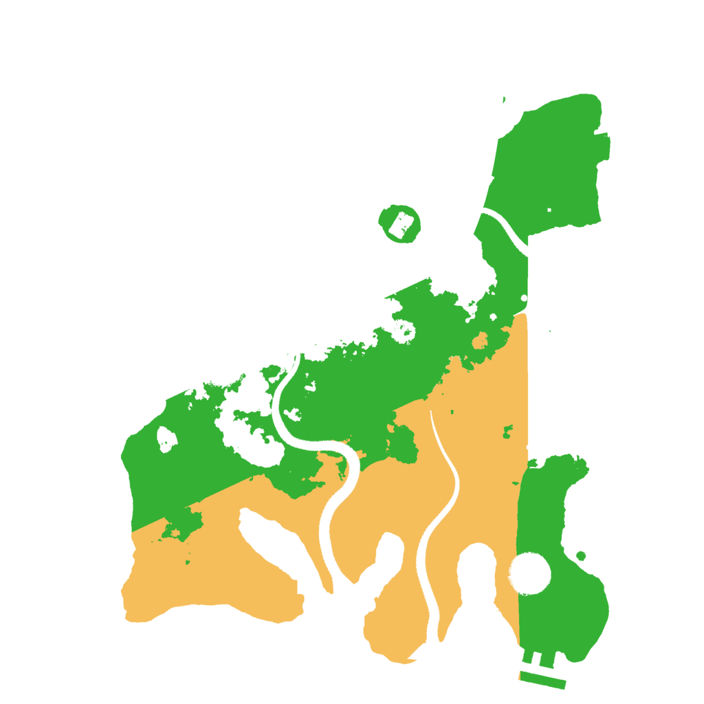 Biome Rust Map: Procedural Map, Size: 3000, Seed: 9231806