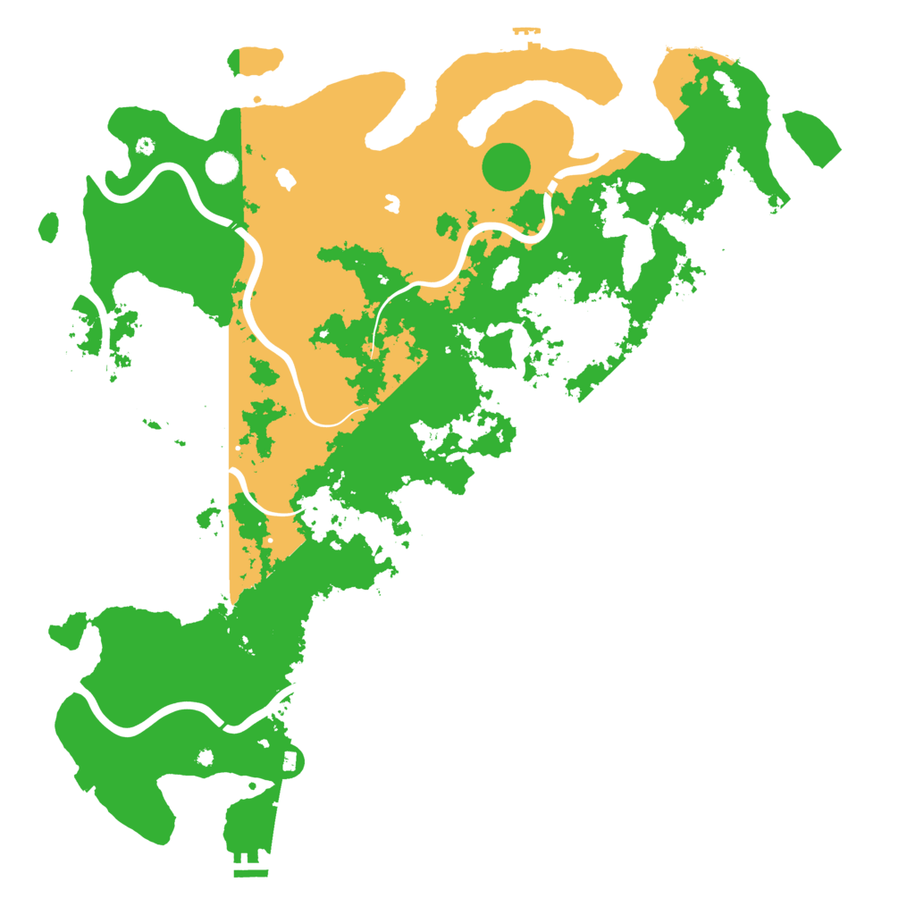 Biome Rust Map: Procedural Map, Size: 5000, Seed: 2512