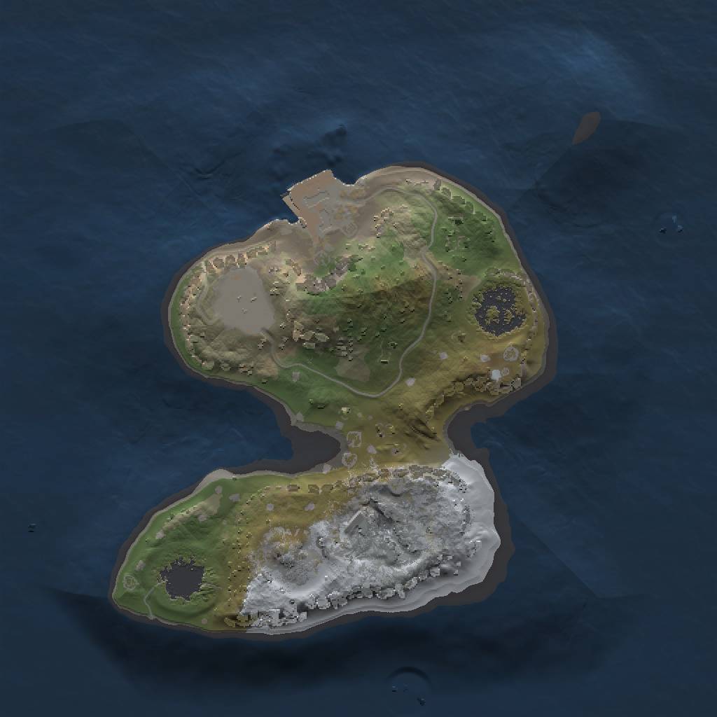 Rust Map: Procedural Map, Size: 1500, Seed: 232827258, 3 Monuments