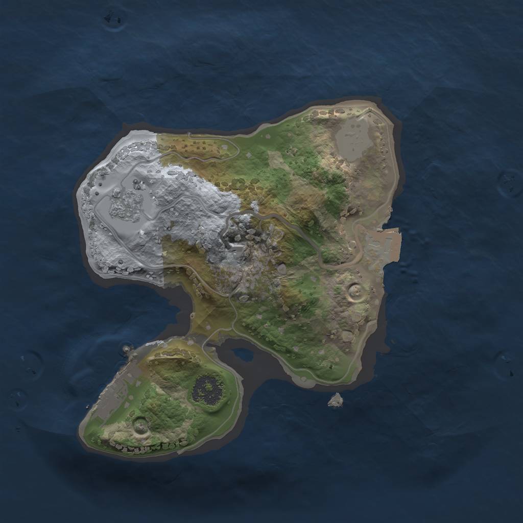 Rust Map: Procedural Map, Size: 1800, Seed: 1123123, 5 Monuments