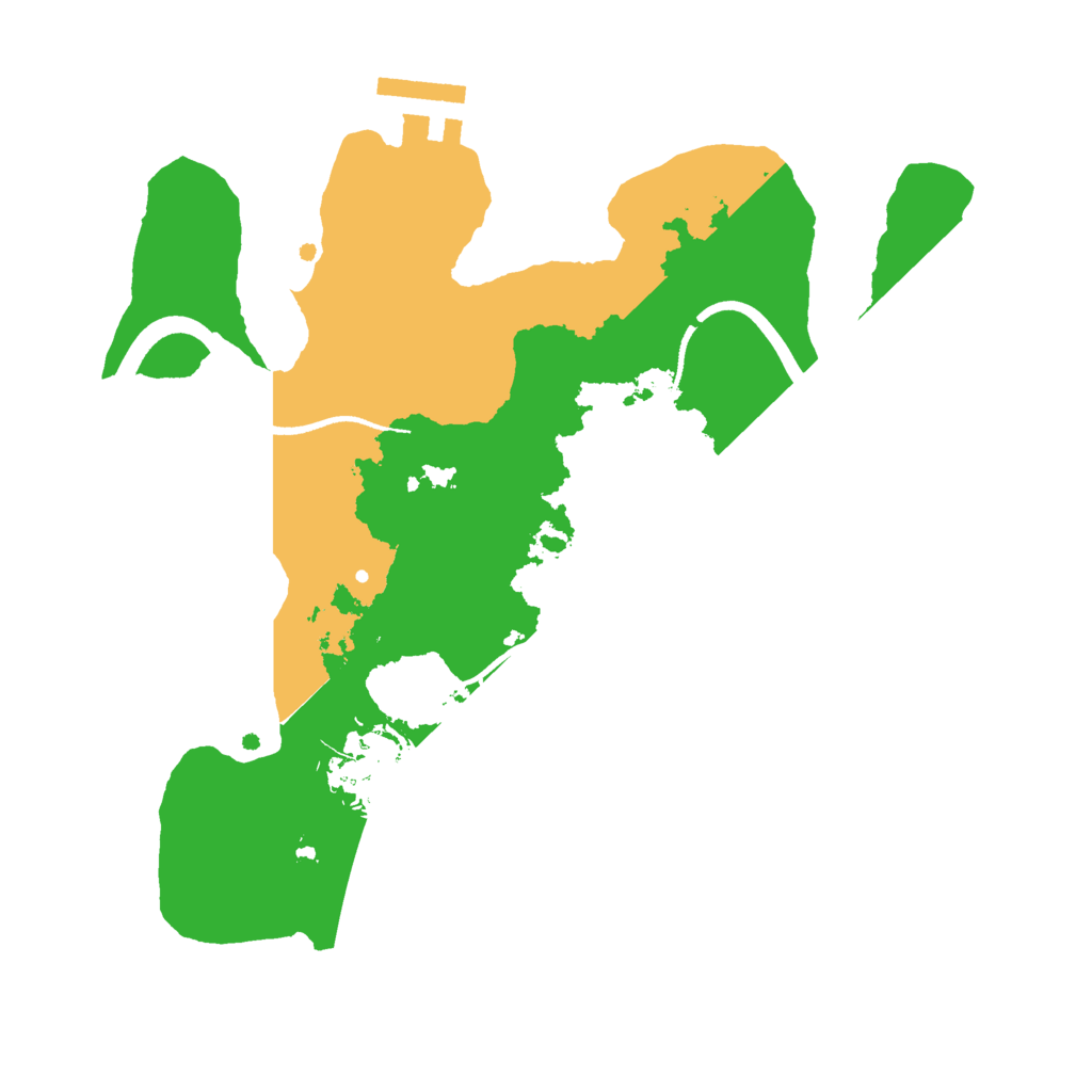 Biome Rust Map: Procedural Map, Size: 2500, Seed: 418481