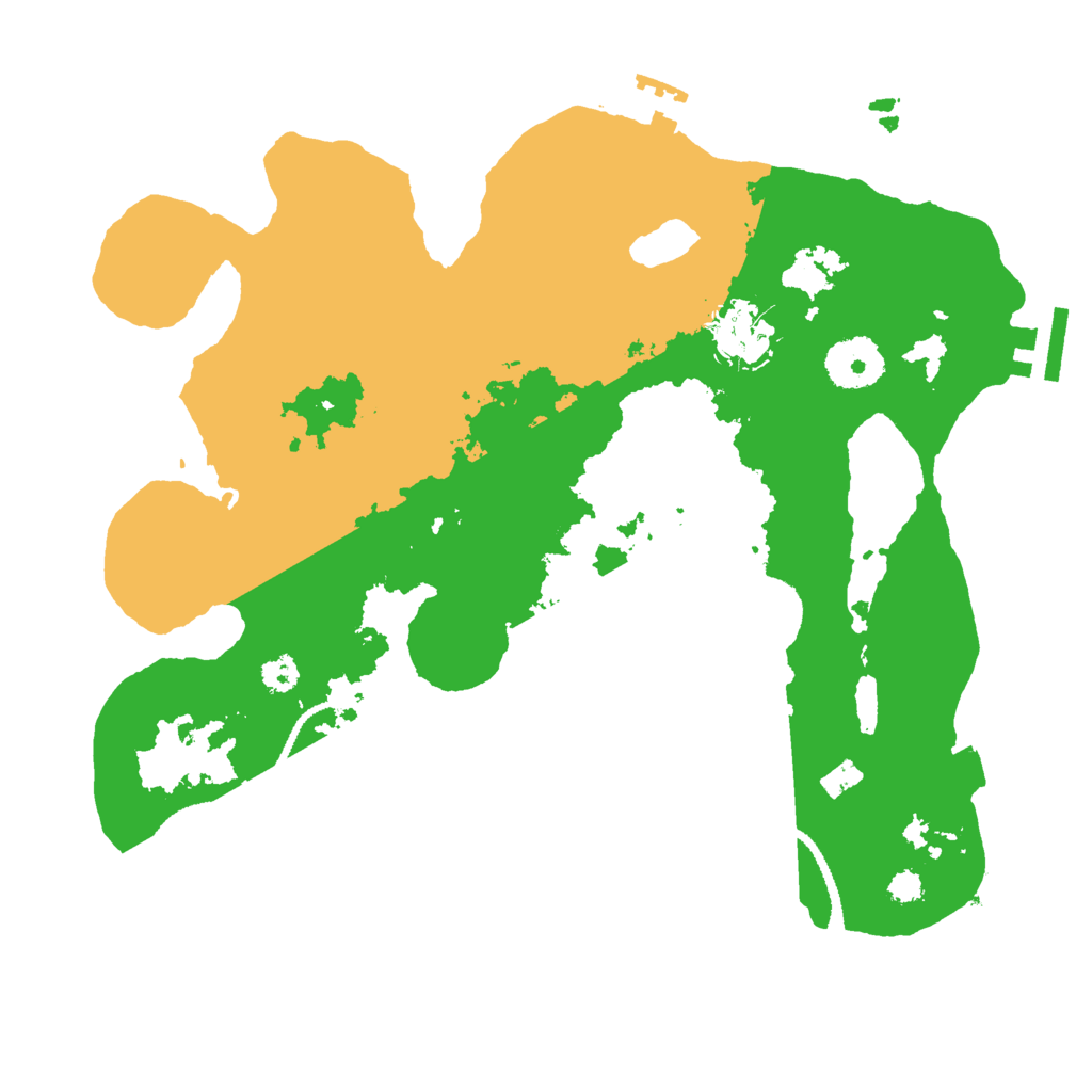 Biome Rust Map: Procedural Map, Size: 3000, Seed: 838883568