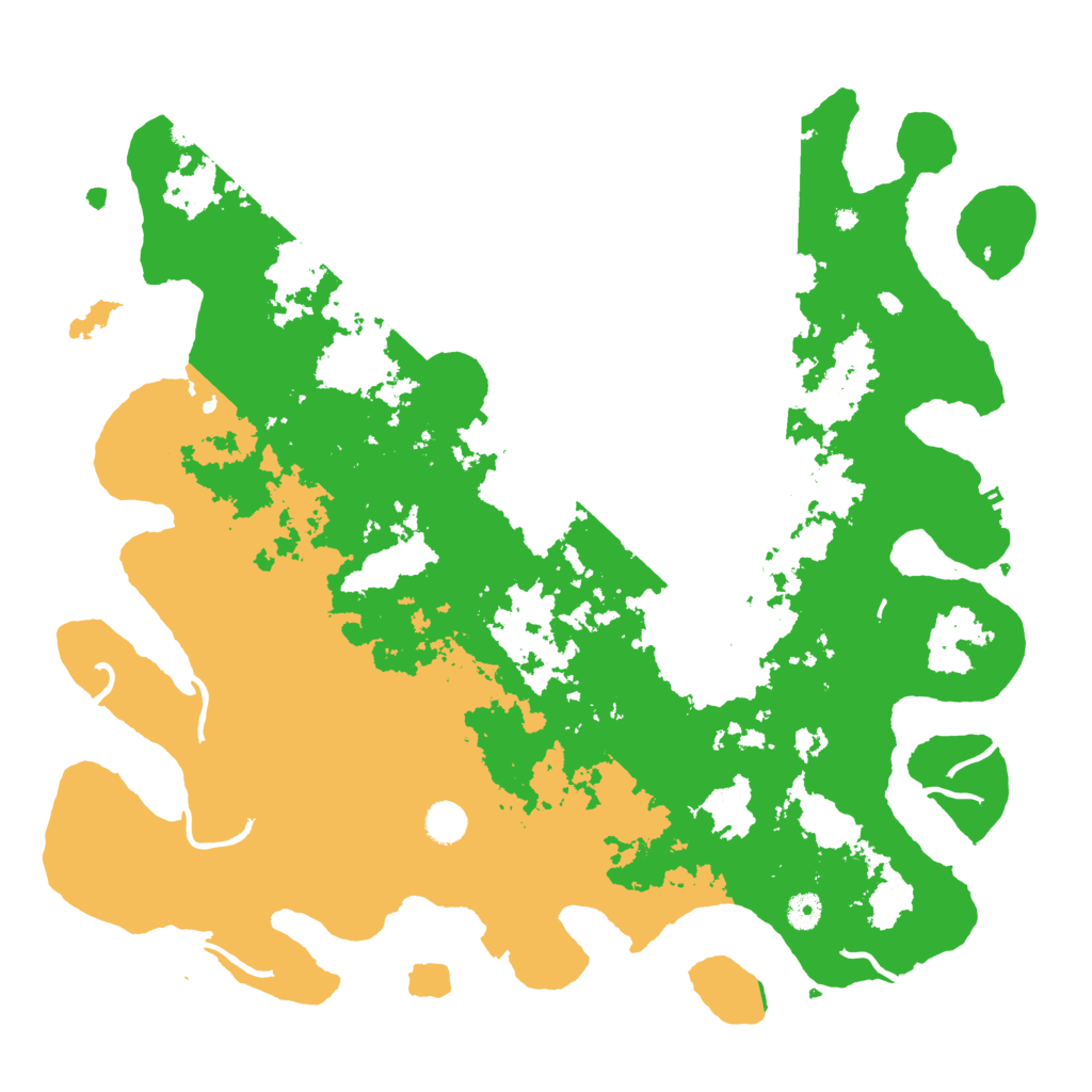 Biome Rust Map: Procedural Map, Size: 4550, Seed: 45485593