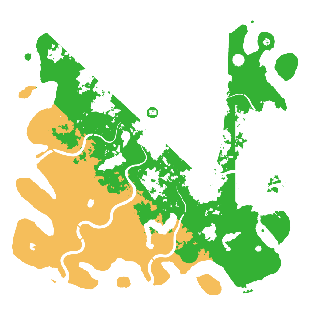 Biome Rust Map: Procedural Map, Size: 4550, Seed: 45485593