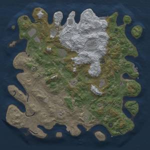 Thumbnail Rust Map: Procedural Map, Size: 4550, Seed: 45485593, 19 Monuments