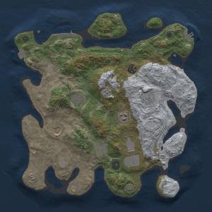 Thumbnail Rust Map: Procedural Map, Size: 3500, Seed: 6546857, 16 Monuments