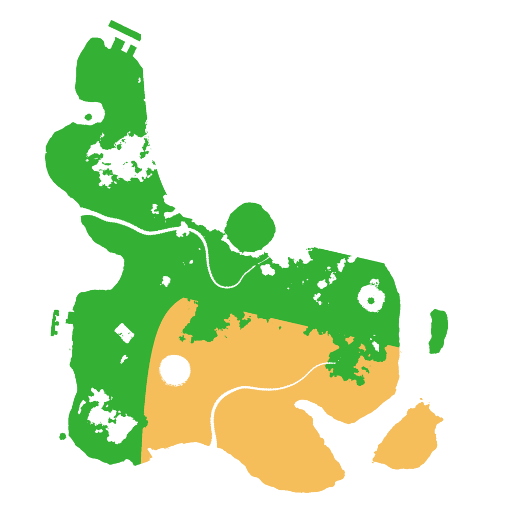 Biome Rust Map: Procedural Map, Size: 3000, Seed: 5018672