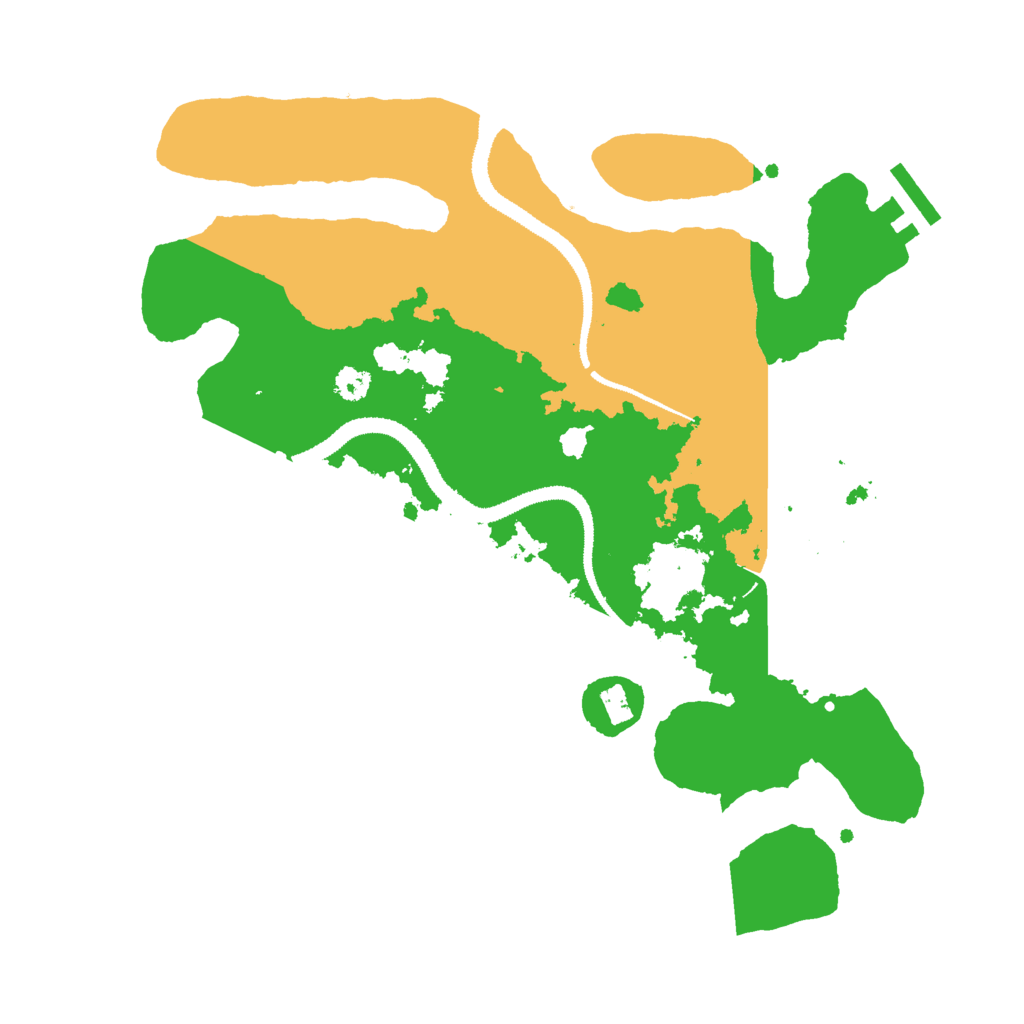 Biome Rust Map: Procedural Map, Size: 3000, Seed: 23420