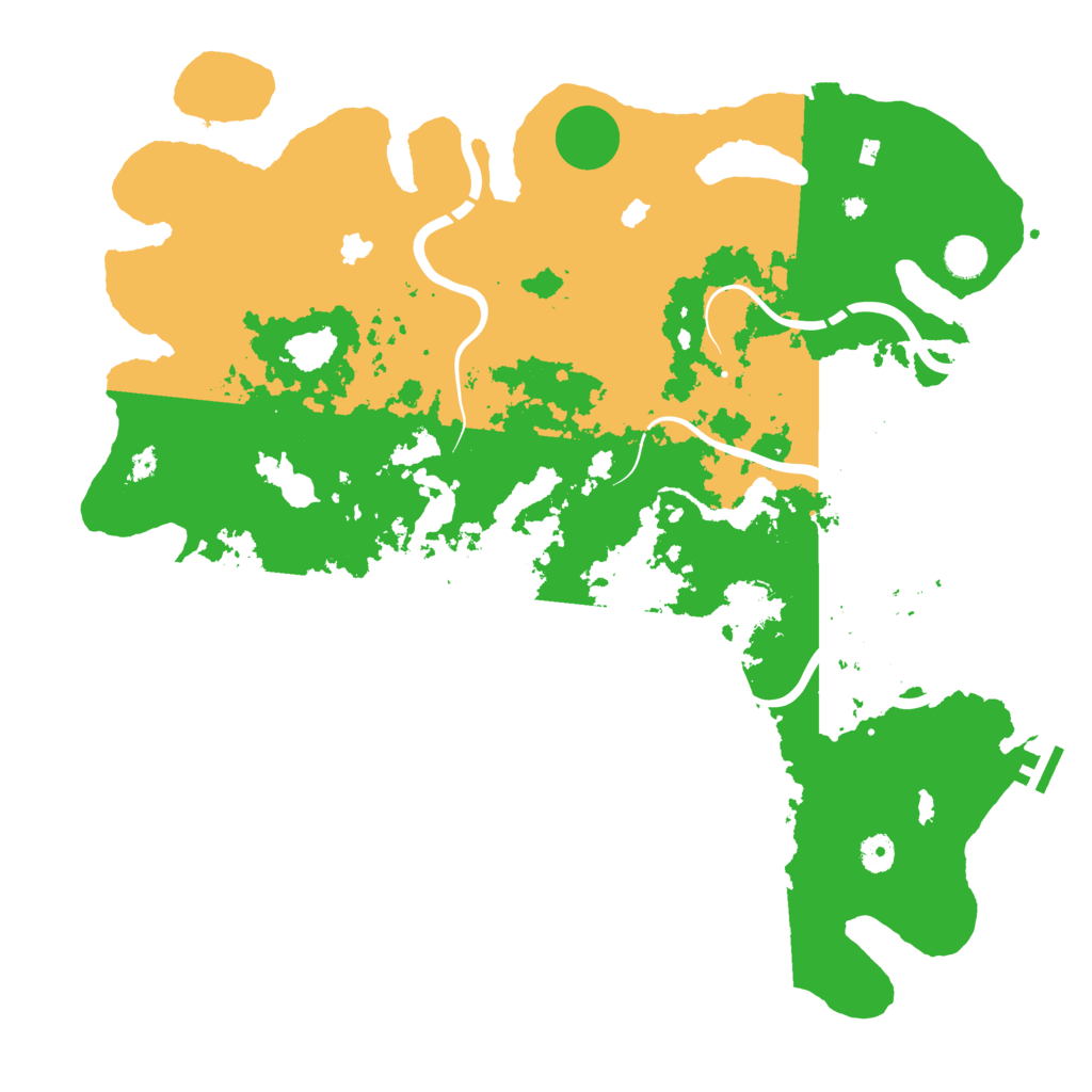 Biome Rust Map: Procedural Map, Size: 4500, Seed: 1812856513