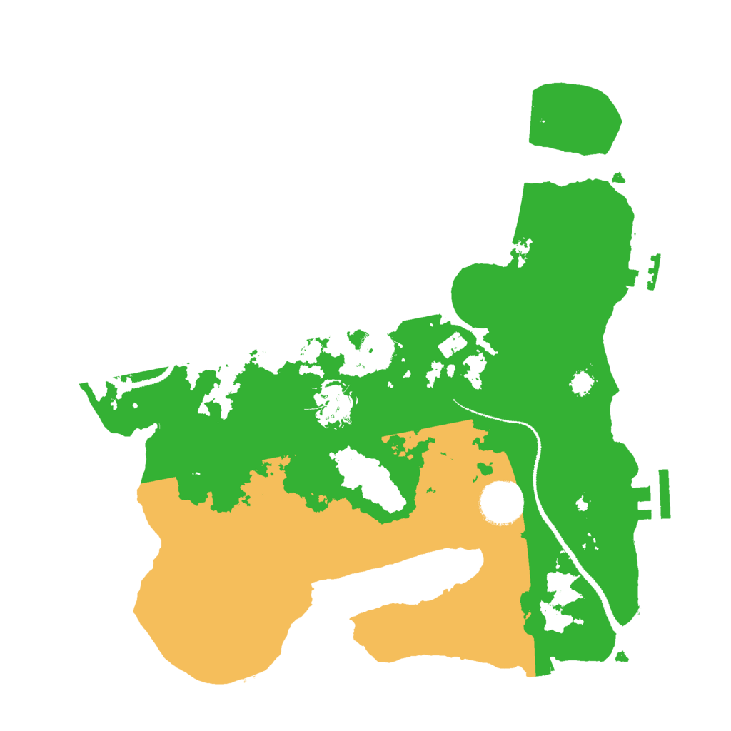 Biome Rust Map: Procedural Map, Size: 3000, Seed: 668454058