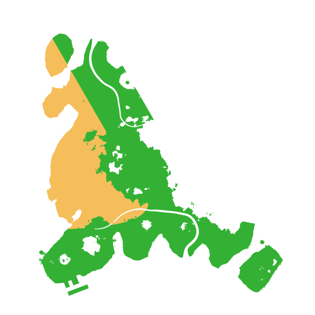 Biome Rust Map: Procedural Map, Size: 3000, Seed: 3157