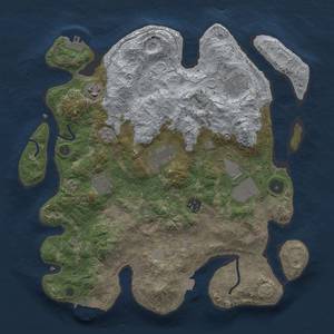 Thumbnail Rust Map: Procedural Map, Size: 3500, Seed: 628188244, 15 Monuments