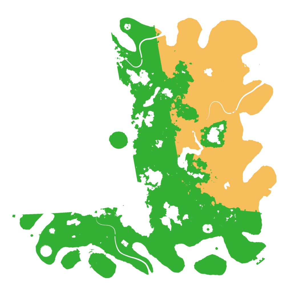 Biome Rust Map: Procedural Map, Size: 4500, Seed: 736129727