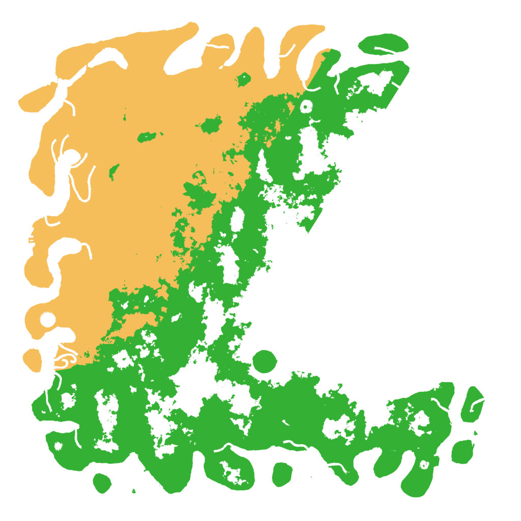 Biome Rust Map: Procedural Map, Size: 6000, Seed: 41234242