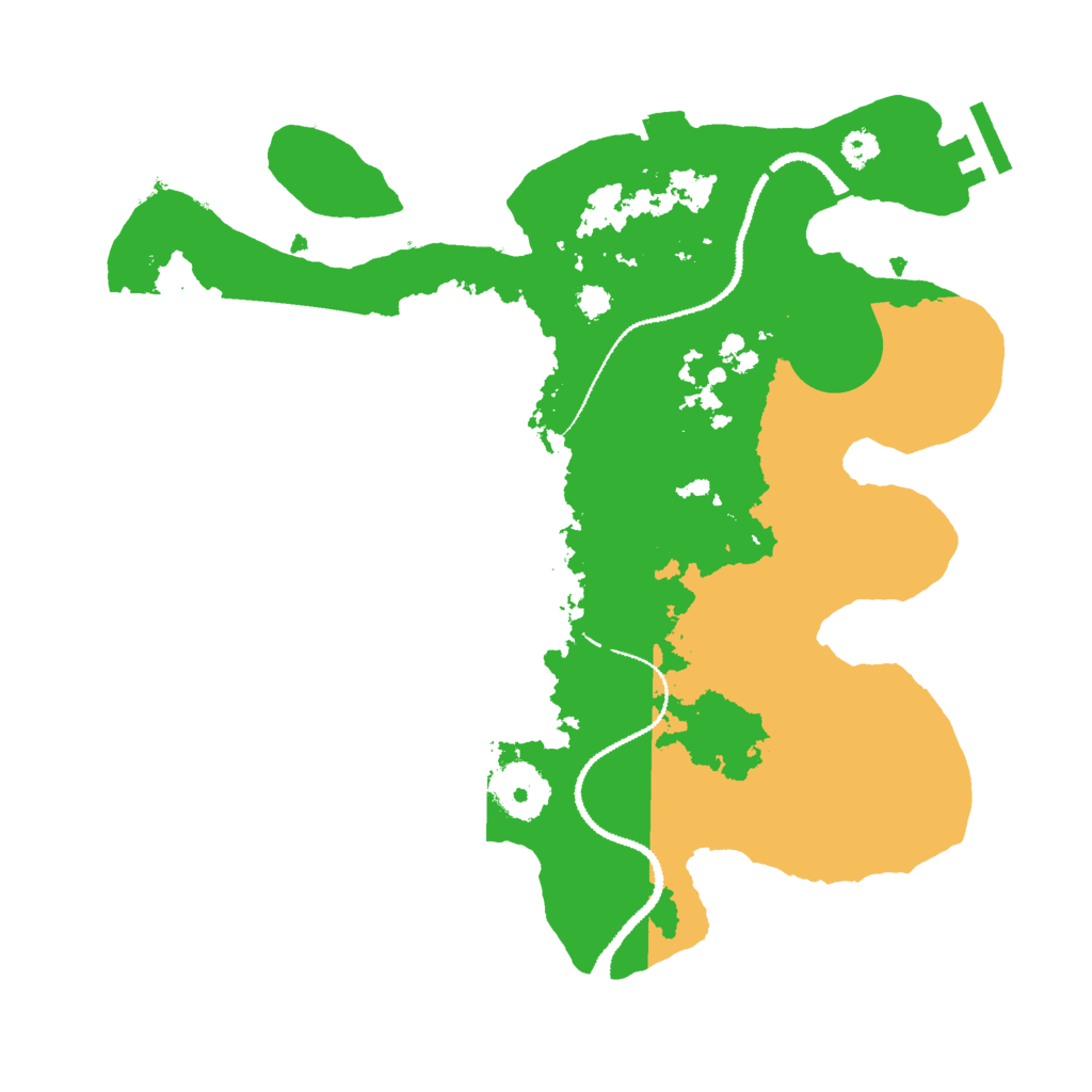 Biome Rust Map: Procedural Map, Size: 3000, Seed: 92665