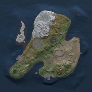 Thumbnail Rust Map: Procedural Map, Size: 2000, Seed: 19386142, 7 Monuments