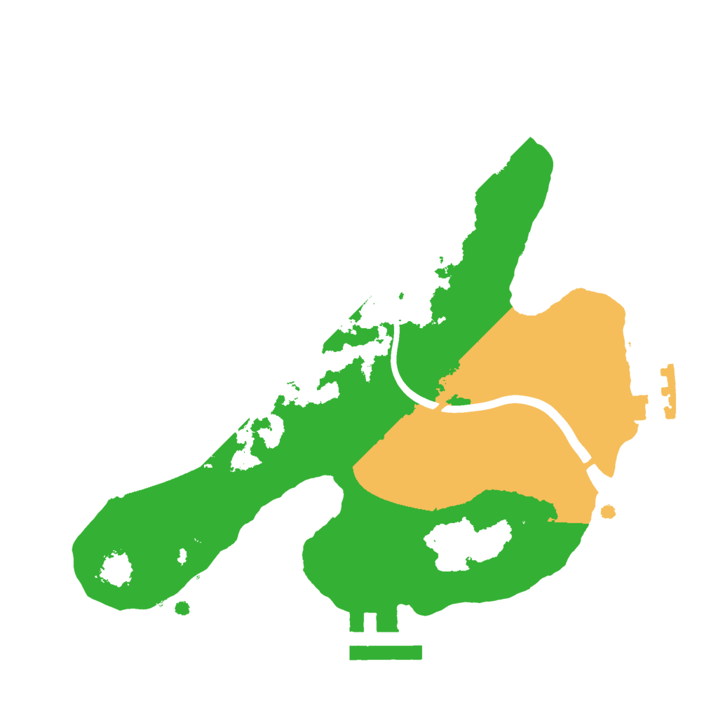 Biome Rust Map: Procedural Map, Size: 2000, Seed: 19386142