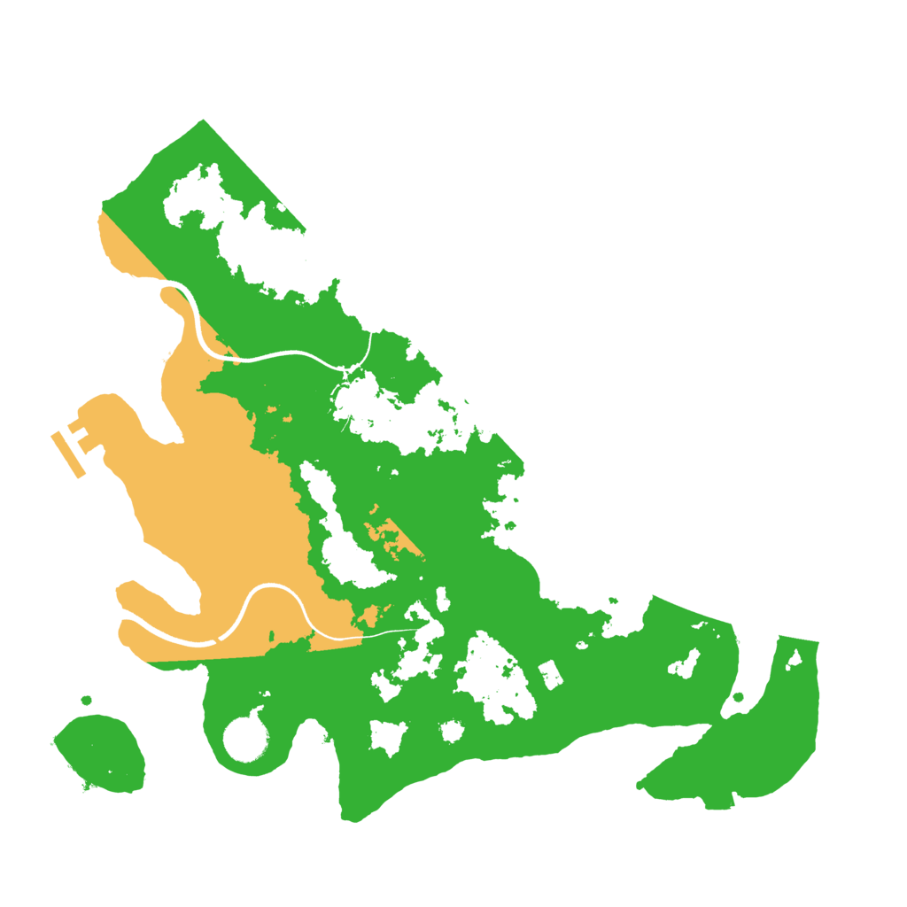 Biome Rust Map: Procedural Map, Size: 3600, Seed: 2046869265