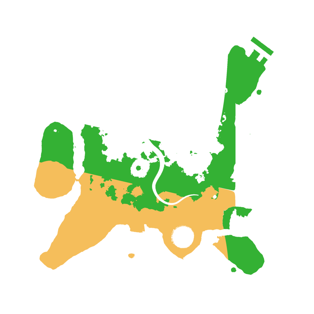 Biome Rust Map: Procedural Map, Size: 2500, Seed: 48240688