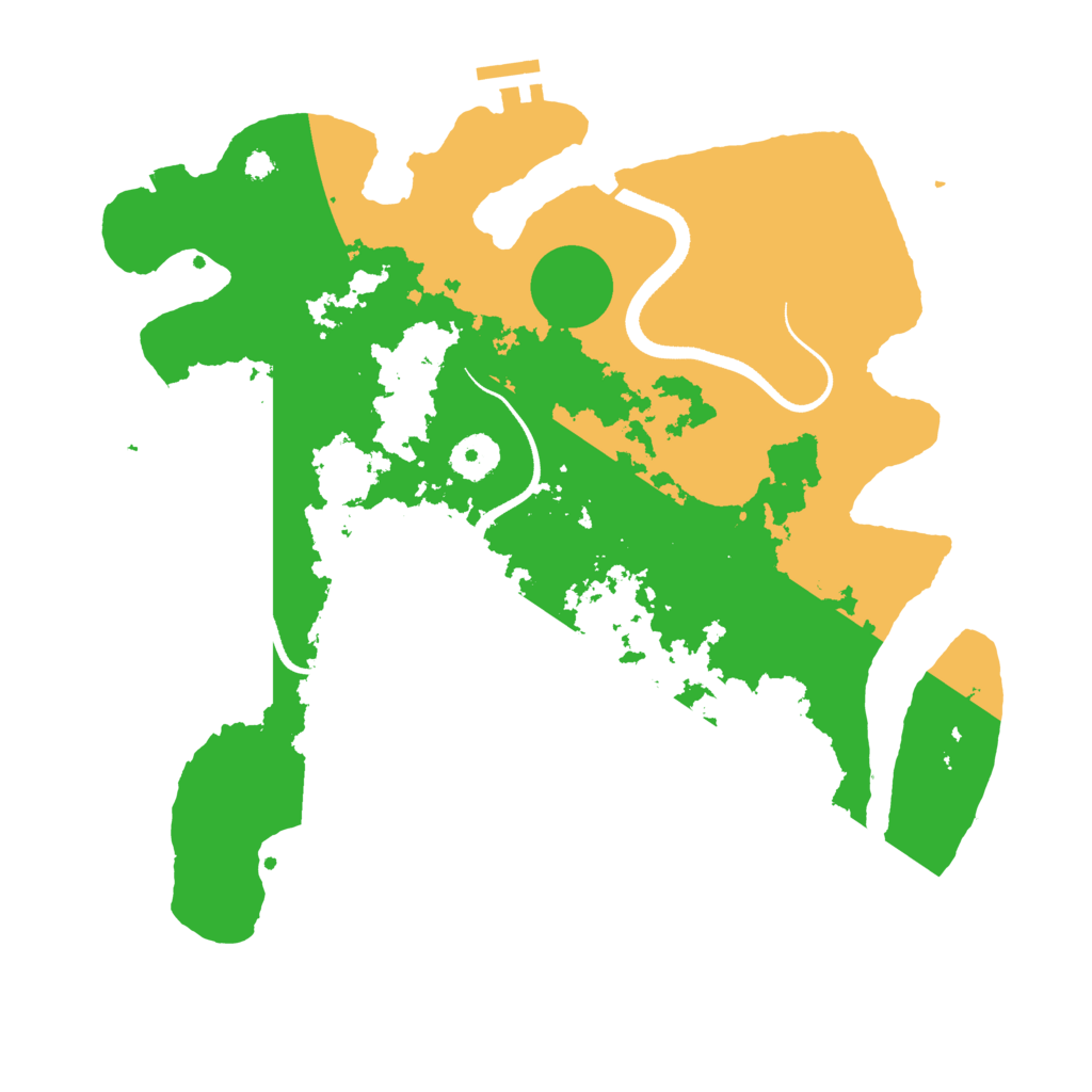 Biome Rust Map: Procedural Map, Size: 3500, Seed: 14469993