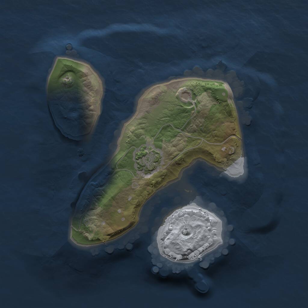 Rust Map: Procedural Map, Size: 1500, Seed: 48608741, 2 Monuments