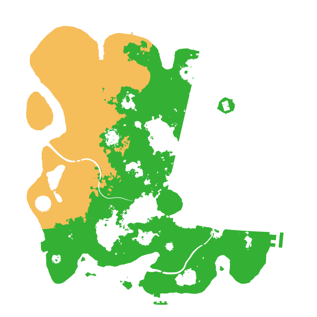 Biome Rust Map: Procedural Map, Size: 3500, Seed: 1811974109