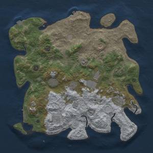 Thumbnail Rust Map: Procedural Map, Size: 4000, Seed: 1108248270, 18 Monuments