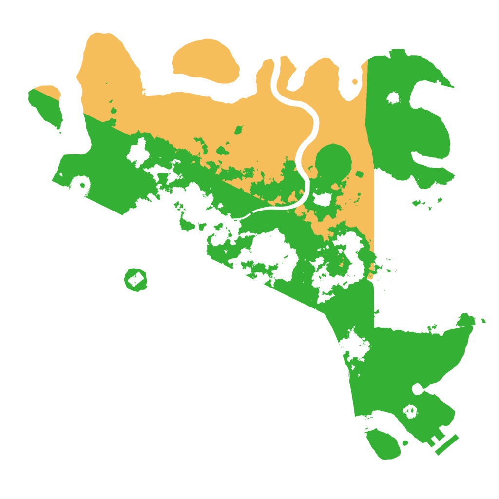 Biome Rust Map: Procedural Map, Size: 3700, Seed: 2095697652