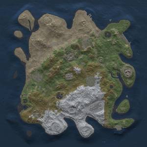 Thumbnail Rust Map: Procedural Map, Size: 3400, Seed: 12954689, 16 Monuments