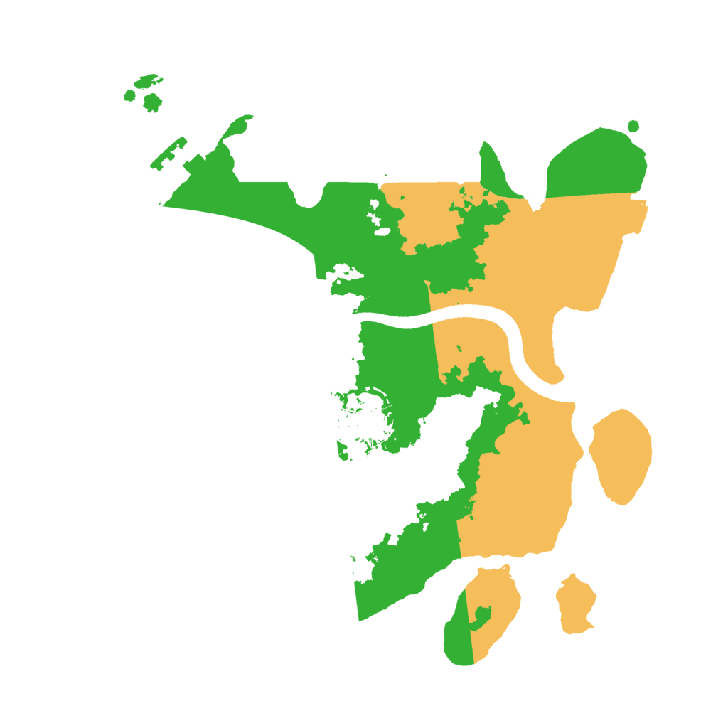 Biome Rust Map: Procedural Map, Size: 2500, Seed: 829955974