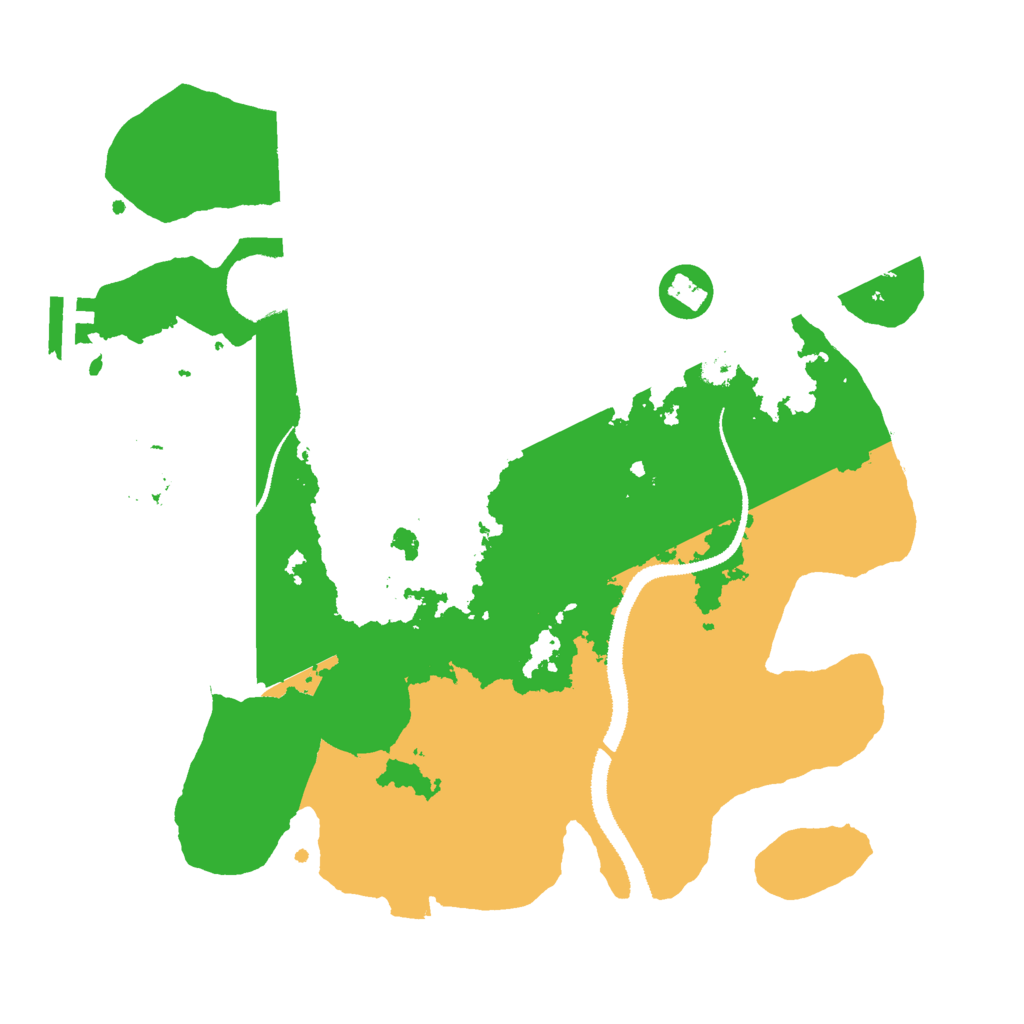 Biome Rust Map: Procedural Map, Size: 3000, Seed: 10618