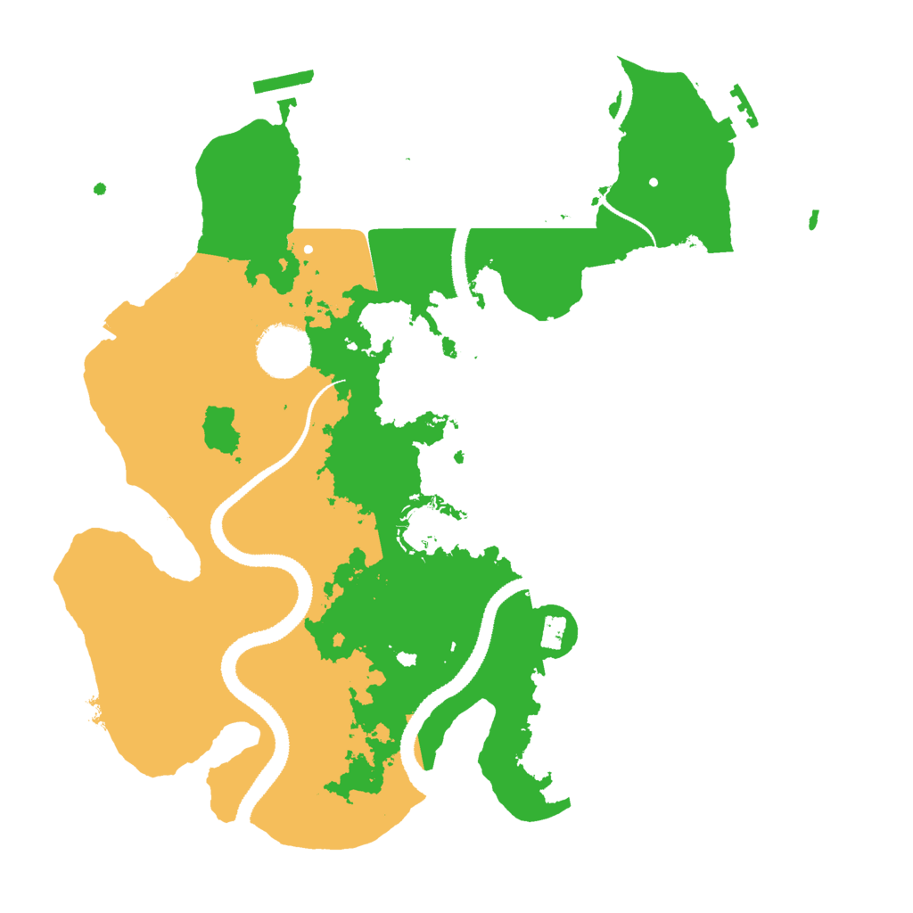 Biome Rust Map: Procedural Map, Size: 3000, Seed: 20806