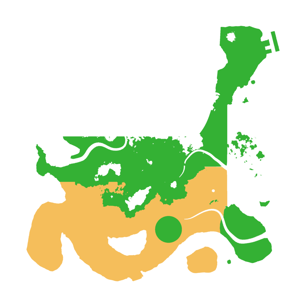 Biome Rust Map: Procedural Map, Size: 3000, Seed: 17697