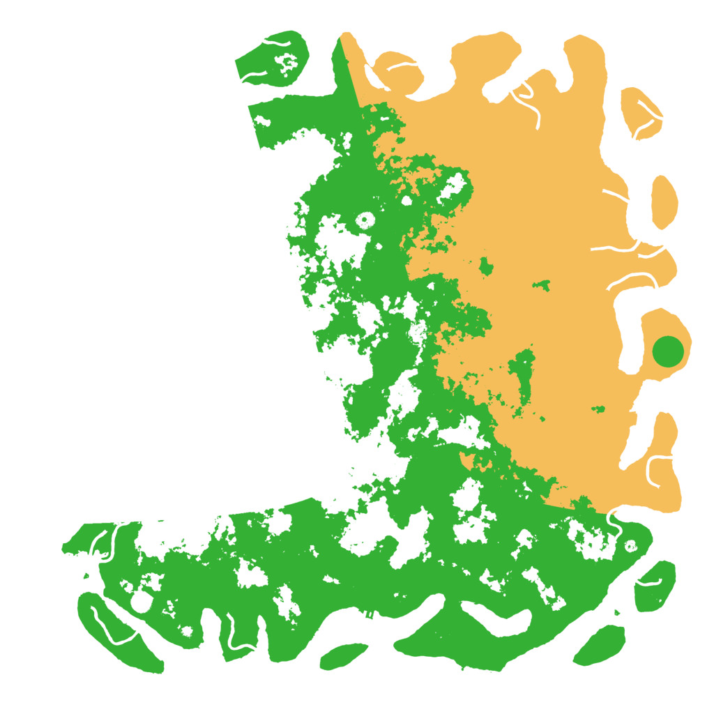 Biome Rust Map: Procedural Map, Size: 6000, Seed: 1485191582