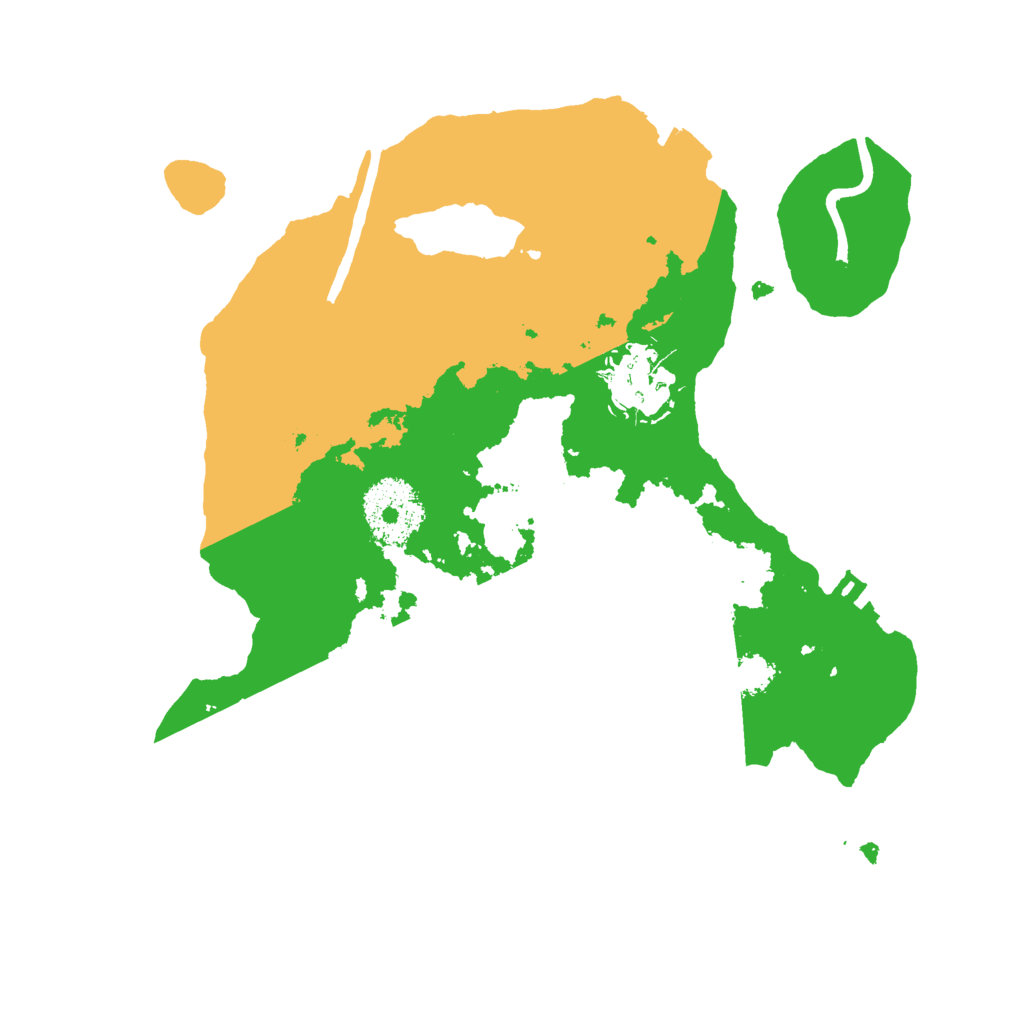 Biome Rust Map: Procedural Map, Size: 2500, Seed: 620565991